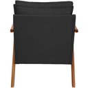 Ver imagem 2 de Kit 2 Poltronas Decorativa Shine Pé Castanho - Preto Suede