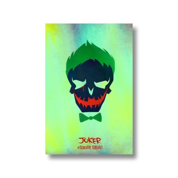 Quadro decorativo Esquadrão Suicida Joker - Tela em Tecido - 4