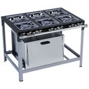 Ver imagem 1 de Fogão Industrial Stori Premium 6 Bocas 30x30 Forno M19 Pintado Metalmaq