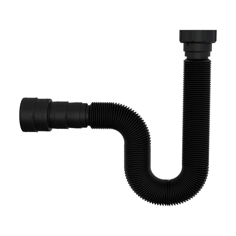 Sifão Flexível Blukit Tubo Extensivo 1,1 Metros Universal Preto - 2