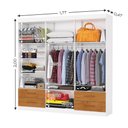 Ver imagem 5 de Closet Casal Lu 06 Portas 04 Gavetas com Espelhos Carioca Móveis