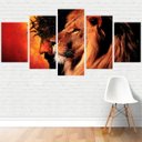 Ver imagem 1 de Quadro Religião: Coroa De Espinhos Jesus Leão De Judá Canvas