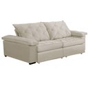 Ver imagem 1 de Sofá Retrátil e Reclinável 2,20m Clara | Conforto Premium e Design Elegante Bege