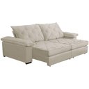 Ver imagem 3 de Sofá Retrátil e Reclinável 2,20m Clara | Conforto Premium e Design Elegante Bege