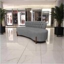 Ver mais imagens de Sofá 3 Lugares Orgânico Curvo Tókio 180cm Linho Cinza