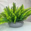 Ver imagem 4 de Vaso ikebana cinza pequeno de cerâmica moderno com planta
