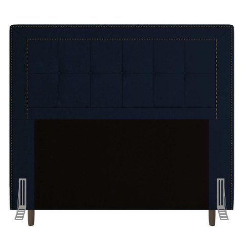 Cabeceira Solteiro Luxor 90cm Azul