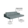 Sofá Cama à Vácuo 3 Lugares Linha Modular Flip Magic - 14