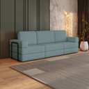 Ver imagem 1 de Sofá Cama À Vácuo 3 Lugares Linha Modular Flip Magic