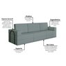 Sofá Cama à Vácuo 3 Lugares Linha Modular Flip Magic - 13