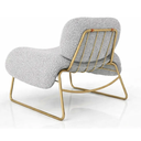 Ver imagem 4 de Poltrona Decorativa Versátil Calm Super Bouclé - Zahav:Bouclé Cinza