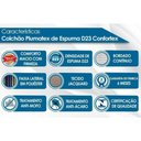 Ver imagem 2 de Colchão Casal Espuma D23 Confortex (138x188x14) - Plumatex