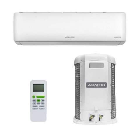 Ar Condicionado Split Inverter 9000btus Agratto Hi Wall Branco 220v