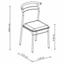 Ver imagem 5 de Conjunto de Mesa Tampo Vidro Redondo com 4 Cadeiras Luanda Espresso Móveis