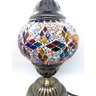 Abajur Turco Mosaico Metal Vidro Mesclado Bivolt 28 cm TL3 - 4