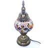 Abajur Turco Mosaico Metal Vidro Mesclado Bivolt 28 cm TL3 - 3