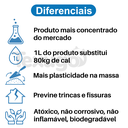 Ver imagem 4 de Impermeabilizante Plastificante Argamassa Veda Reboco Queveks 5 Litros