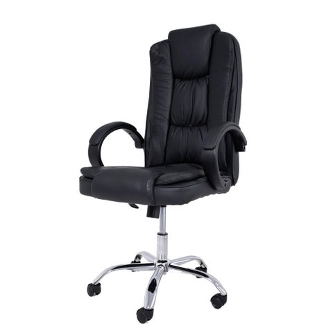 Cadeira de Escritório Office com Rodízios Presidente Giratória