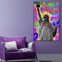 Ver imagem 1 de Quadro Decorativo Estatua da Liberdade Pop Art