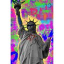 Ver imagem 2 de Quadro Decorativo Estatua da Liberdade Pop Art