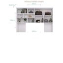 Ver imagem 3 de Jogo de Quarto Chiara 4 Peças - Roupeiro 2 portas, Módulo Aéreo e Cama com Auxiliar - Phoenix Baby