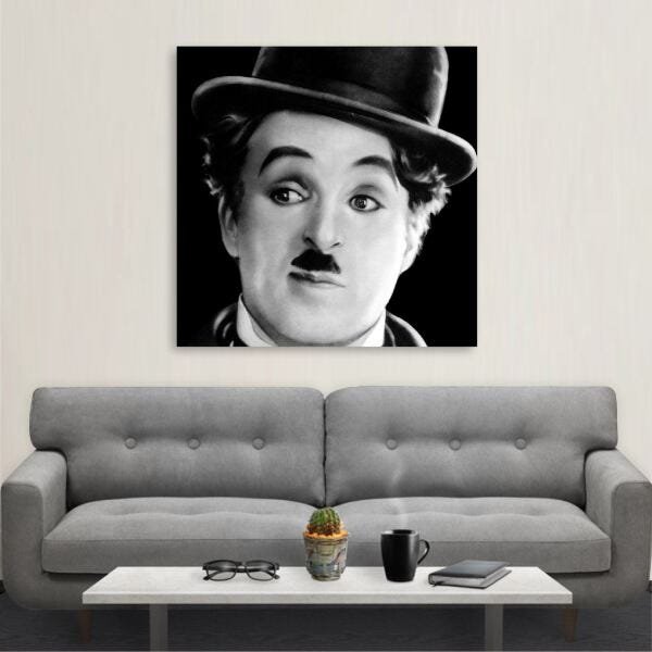 Quadro decorativo Charlie Chaplin Cinema Comédia Artístico - 2