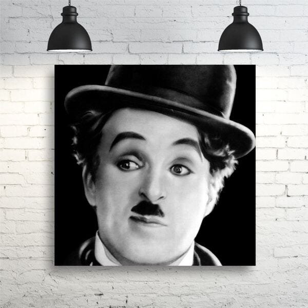Quadro decorativo Charlie Chaplin Cinema Comédia Artístico - 3
