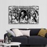 Quadro Lobo Wall Street Cinema Preto e Branco 3 Peças - 1