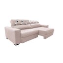 Ver imagem 7 de Sofá Retrátil e Reclinável 2,75m Molas Ensacadas Cama inBox Silver Style Thermo Gel Linho Bege
