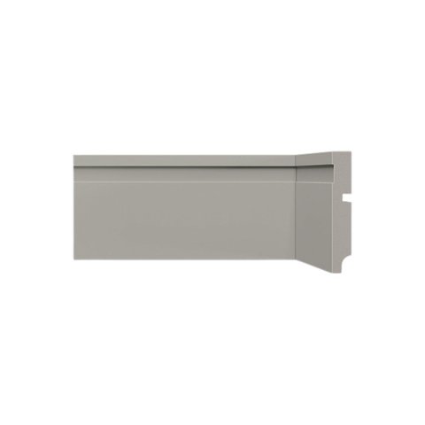 Rodapé Poliestireno 10cm Cinza Glacial 457 Santa Luzia