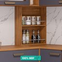 Ver imagem 2 de Porta Temperos Prateleira de Utensílios 52cm para Cozinha Cozinha Mgm Móveis Freijó