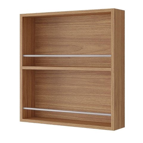 Porta Temperos Prateleira de Utensílios 52cm para Cozinha Cozinha Mgm Móveis Freijó