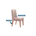 Ver imagem 3 de Cadeiras Cozinha Rufato Dafne Kit 2 Un Naturalle/suede Marrom