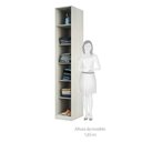 Ver imagem 4 de Guarda Roupa Closet 40,3cm 5 Prateleiras Legno Crema