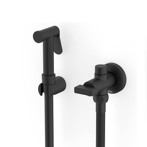 Ducha Higiênica Celite Flow C/ Derivação Preto Matte