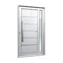 Ver imagem 1 de Porta Pivotante Alumínio Lambril Miraggio c/Pux.Esq. Elite Branco 240x150 Brimak