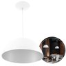 Luminaria de Teto Pendente Meia Lua 60 Cm Branco/branco - 2