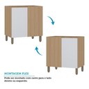 Ver imagem 2 de Balcão Modulado Canto Reto (sem Tampo) 1 Porta Slim Luciane