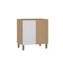Ver imagem 1 de Balcão Modulado Canto Reto (sem Tampo) 1 Porta Slim Luciane