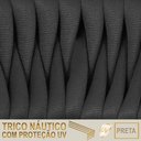 Ver imagem 2 de 2 Cadeiras Tricô Náutico e Alumínio Uv para Varanda Cozinha Preto