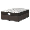 Ver imagem 1 de Cama Box Colchão Casal Queen Molas Ensacadas Granville Pillow Top 158x198x66cm Marrom / Branco