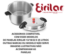 Ver imagem 5 de Kit 4 Alças Corpo Tampa Panela Pressão Eirilar 13/18/22/25 L