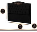 Ver imagem 4 de Cabeceira Kate para Cama King 1,95 Veludo Preto Bz Home Decor