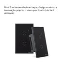 Ver imagem 5 de Kit 3 Interruptores Smart Inteligente Touch Wi-fi 2 Teclas Ews 1002 Intelbras