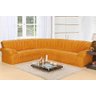 Capa de Sofá de Canto Elasticada para 3 e 2 Lugares Mostarda - Dourado escuro - 1