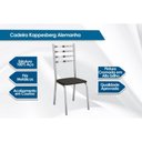 Ver imagem 2 de Kit 2 Cadeiras Sala Jantar Alemanha 2C086 2 Un Cromado/Courano Branco - Kappesberg