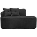 Ver imagem 1 de Sofá Orgânico Plaza 2 Lugares 145cm Bouclê - Sofa Store:bouclê Preto