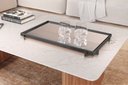 Ver imagem 2 de Bandeja Decorativa Espelhada Gala Mdf Laminado Preto/grafite