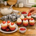 Ver imagem 6 de Kit 12 Formas Petit Gateau de Assar em Alumínio Profissional