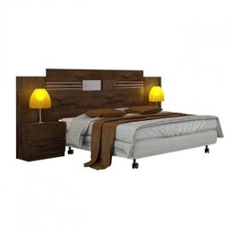 Cabeceira Casal com 2 Mesas de Apoio Plenus - 2